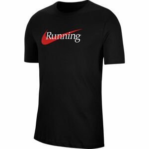 Nike DRI-FIT Pánske bežecké tričko, čierna, veľkosť M
