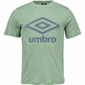 Umbro LARGE COTTON LOGO TEE Pánske tričko, svetlo zelená, veľkosť M