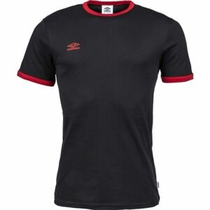 Umbro RINGER TEE Pánske tričko, čierna, veľkosť M