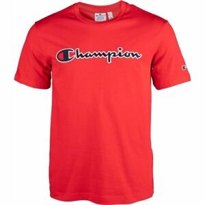 Champion CREWNECK T-SHIRT Pánske tričko, červená, veľkosť XL