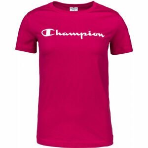 Champion CREWNECK T-SHIRT vínová L - Dámske tričko