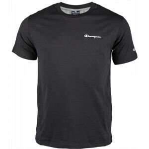 Champion CREWNECK T-SHIRT Pánske tričko, čierna,biela, veľkosť
