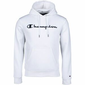 Champion HOODED SWEATSHIRT biela L - Pánska mikina Champion HOODED SWEATSHIRT ponúka jednodielny dizajn s klasickým logom značky na hrudi.