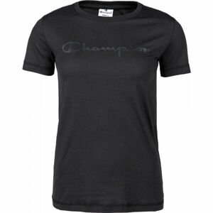 Champion CREWNECK T-SHIRT Dámske tričko, čierna, veľkosť L