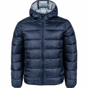 Champion HOODED JACKET Pánska prešívaná bunda, tmavo modrá, veľkosť XL