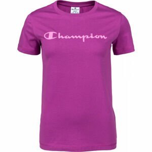 Champion CREWNECK T-SHIRT Dámske tričko, fialová, veľkosť XS