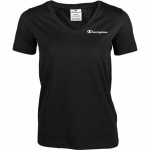Champion V-NECK T-SHIRT Dámske tričko, čierna, veľkosť XS