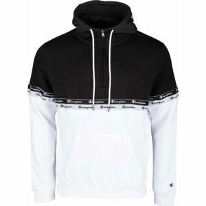 Champion HOODED HALF ZIP SWEATSHIRT čierna L - Pánska mikina