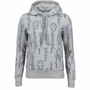 Champion HOODED SWEATSHIRT Dámska mikina, sivá, veľkosť S