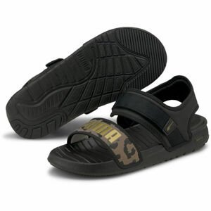 Puma SOFTRIDE SANDAL WNS LEO  Dámske sandále, čierna, veľkosť 38
