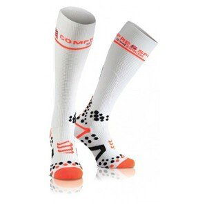 Compressport FULL SOCKS V2.1 biela 1 - Kompresné podkolienky