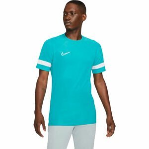 Nike DRI-FIT ACADEMY Pánske futbalové tričko, tyrkysová,biela, veľkosť