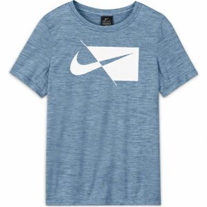 Nike DRY HBR SS TOP B Chlapčenské športové tričko, modrá, veľkosť L