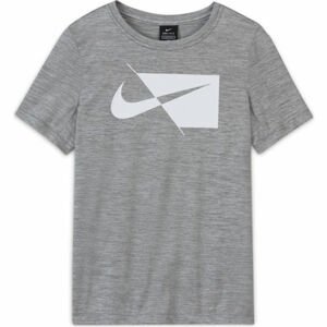 Nike DRY HBR SS TOP B Chlapčenské športové tričko, sivá, veľkosť