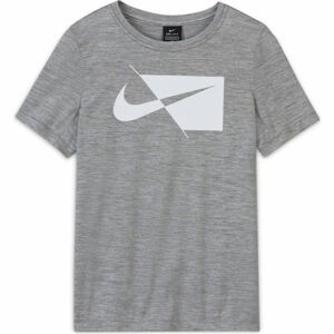 Nike DRY HBR SS TOP B Chlapčenské športové tričko, sivá, veľkosť XL