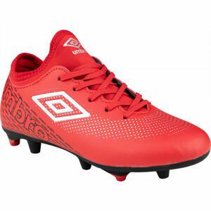 Umbro AURORA LEAGUE FG JNR Detské kopačky, červená, veľkosť 35