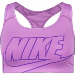 Nike SWOOSH FUTURA BRA Dámska športová podprsenka, fialová, veľkosť L