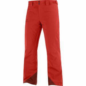 Salomon BRILLIANT PANT M Pánske lyžiarske nohavice, červená, veľkosť S