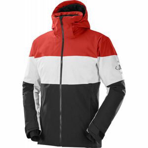 Salomon SLALOM JACKET M Pánska lyžiarska bunda, čierna, veľkosť L