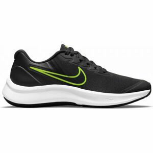 Nike STAR RUNNER 3 GS Detská športová obuv, čierna, veľkosť 35.5