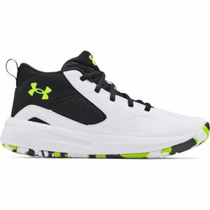 Under Armour GS LOCKDOWN 5 Detská basketbalová obuv -Under Armour, biela, veľkosť 37.5