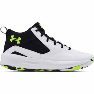 Under Armour LOCKDOWN 5 Unisexová basketbalová obuv, biela, veľkosť 42.5