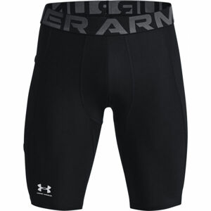 Under Armour HG ARMOUR LONG SHORTS Pánske kompresné kraťasy, čierna, veľkosť L