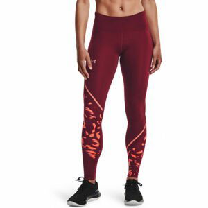 Under Armour FLY FAST 2.0 PRINT TIGHT Dámske legíny, vínová, veľkosť L