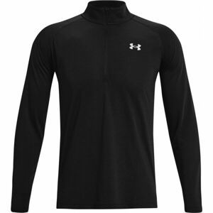 Under Armour STREAKER HALF ZIP Pánske tričko s dlhým rukávom, čierna, veľkosť M