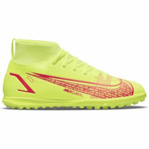 Nike JR MERCURIAL SUPERFLY 8 CLUB TF Detské turfy, žltá, veľkosť 38