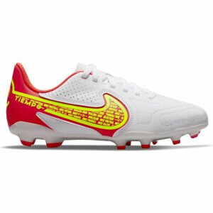 Nike JR TIEMPO LEGEND 9 CLUB FG/MG Detské kopačky, biela, veľkosť 36.5