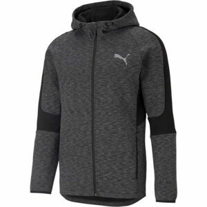 Puma EVOSTRIPE  FZ HOODIE Športová mikina, tmavo sivá, veľkosť XL