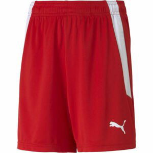 Puma TEAMLIGA SHORTS JR Juniorské šortky, červená, veľkosť 140