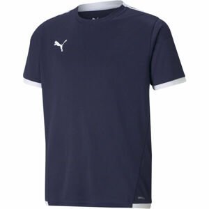 Puma TEAM LIGA JERSEY JR Juniosrské futbalové tričko, tmavo modrá, veľkosť 152