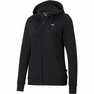 Puma ESS SMALL LOGO FULL-ZIP HOODIES čierna L - Dámska mikina