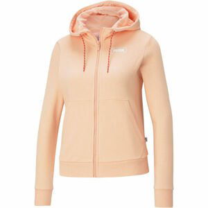 Puma REBEL FULL-ZIP HOODIE Dámska mikina, lososová, veľkosť L