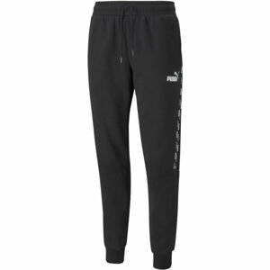 Puma POWER TAPE PANTS Pánske tepláky, čierna,biela, veľkosť