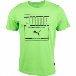 Puma GRAPHIC TEE Pánske tričko, zelená,čierna, veľkosť