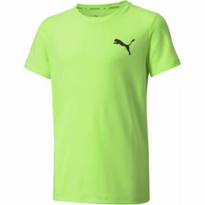 Puma ACTIVE SMALL LOGO TEE Chlapčenské športové tričko, svetlo zelená, veľkosť 128