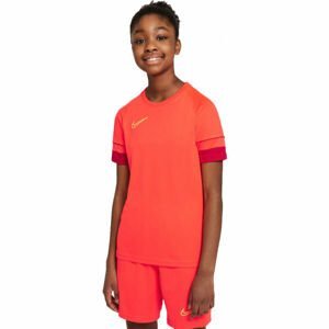 Nike DRI-FIT ACADEMY Detské futbalové tričko, červená, veľkosť M