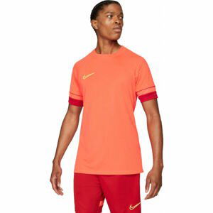 Nike DRI-FIT ACADEMY Pánske futbalové tričko, oranžová, veľkosť M