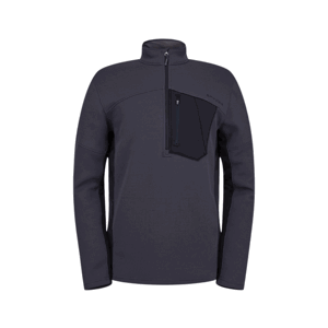 Spyder BANDIT HALF ZIP MENS Pánska mikina, tmavo sivá, veľkosť S