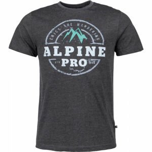 ALPINE PRO Pánske tričko Pánske tričko, tmavo sivá, veľkosť M