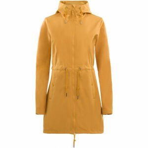 ALPINE PRO BINGA Dámsky softshellový kabát, žltá, veľkosť S