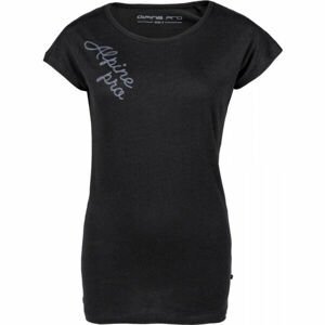 ALPINE PRO FAYA Dámske tričko, čierna, veľkosť XL