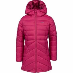 ALPINE PRO ARICANO Dievčenský kabát, ružová, veľkosť