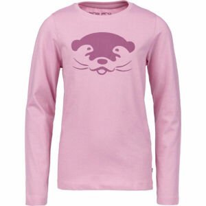 ALPINE PRO ANSLO Dievčenské tričko, ružová, veľkosť 152/158