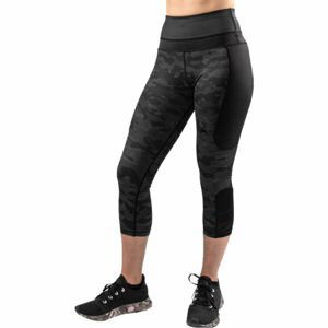 Venum DEFENDER CROP LEGGINGS Dámske kompresné legíny, tmavo sivá, veľkosť S