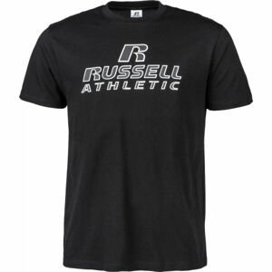 Russell Athletic CREWNECK TEE SHIRT Pánske tričko, čierna,biela, veľkosť