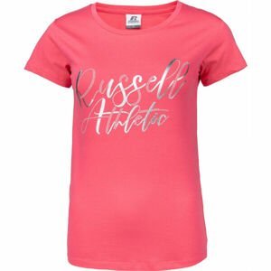 Russell Athletic S/S TEE Dámske tričko, ružová,strieborná, veľkosť